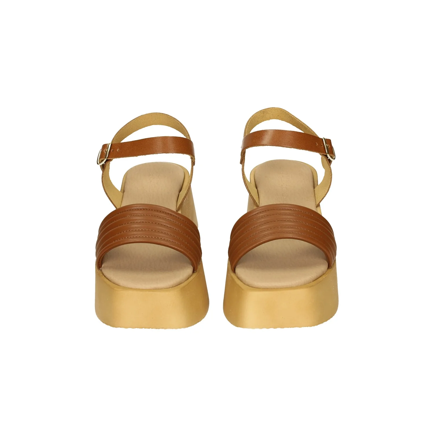 Sandali flatform incrociati. Tacco alto 6cm - Image 3