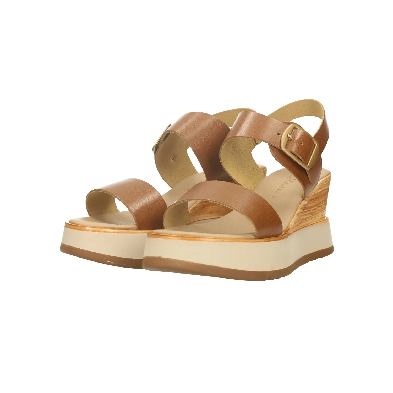 Sandali con zeppa. Made in Italy. Tacco alto 7.5cm - Image 2