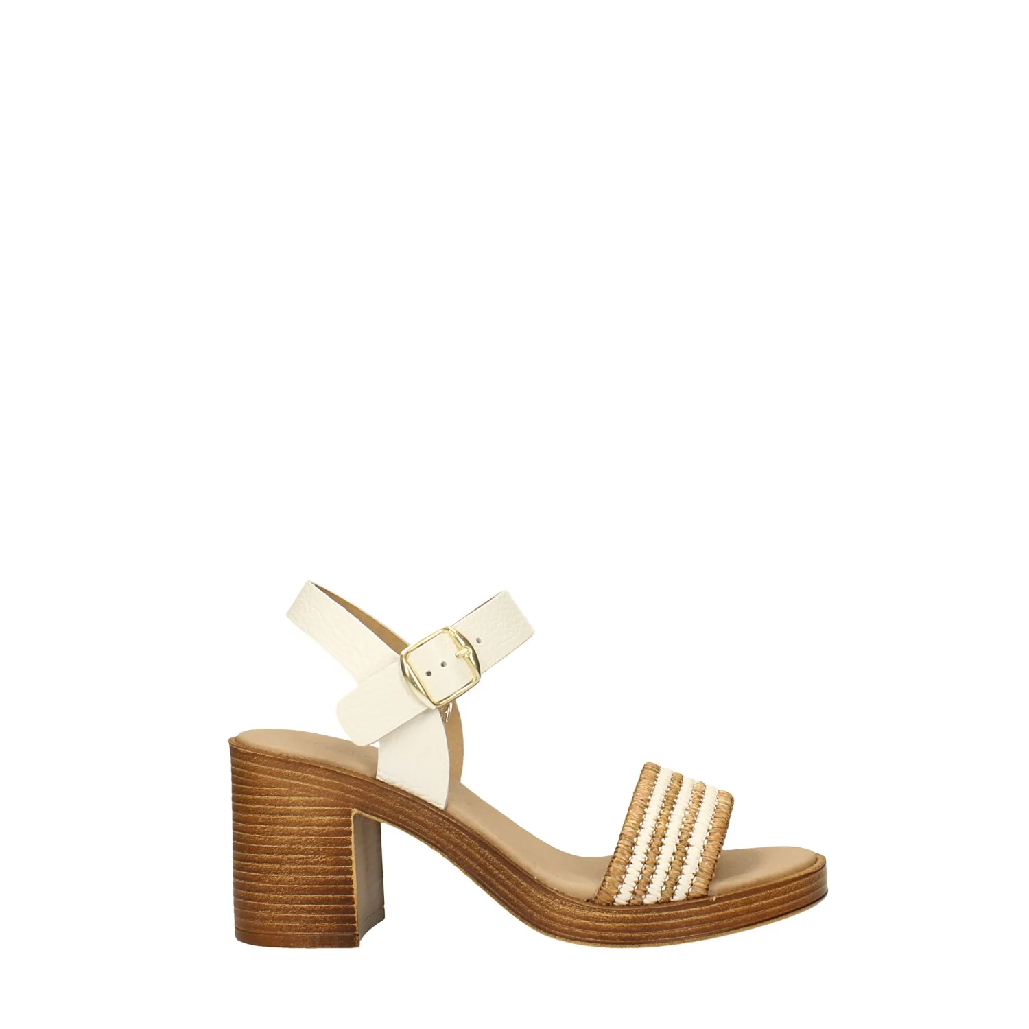 Sandali con zeppa. Made in Italy. Tacco alto 7 cm - Image 7