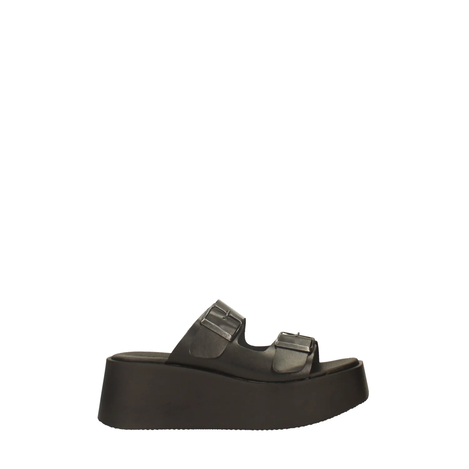 Sandali flatform con fibbia. Tacco alto 6cm