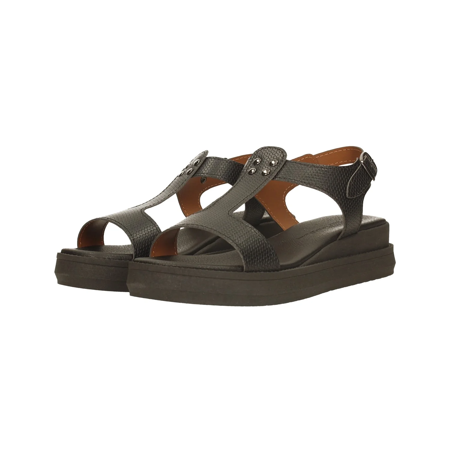 Sandali con zeppa. Made in Italy. Tacco alto 4 cm - Image 8