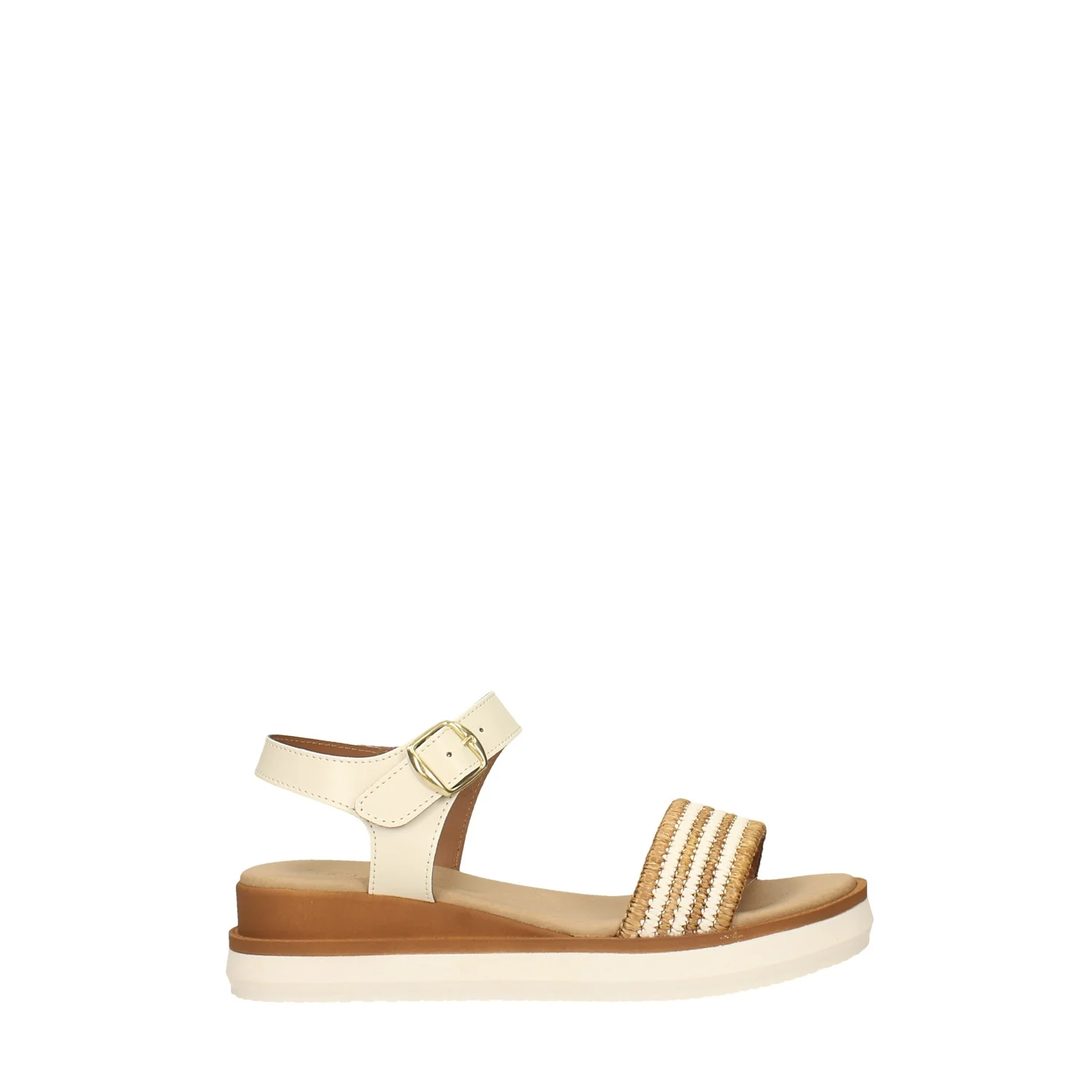 Sandali con mini zeppa. Made in Italy. Tacco alto 4cm