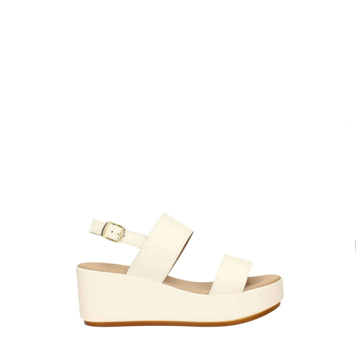 Sandali con zeppa. Made in Italy. Tacco alto 6.5cm
