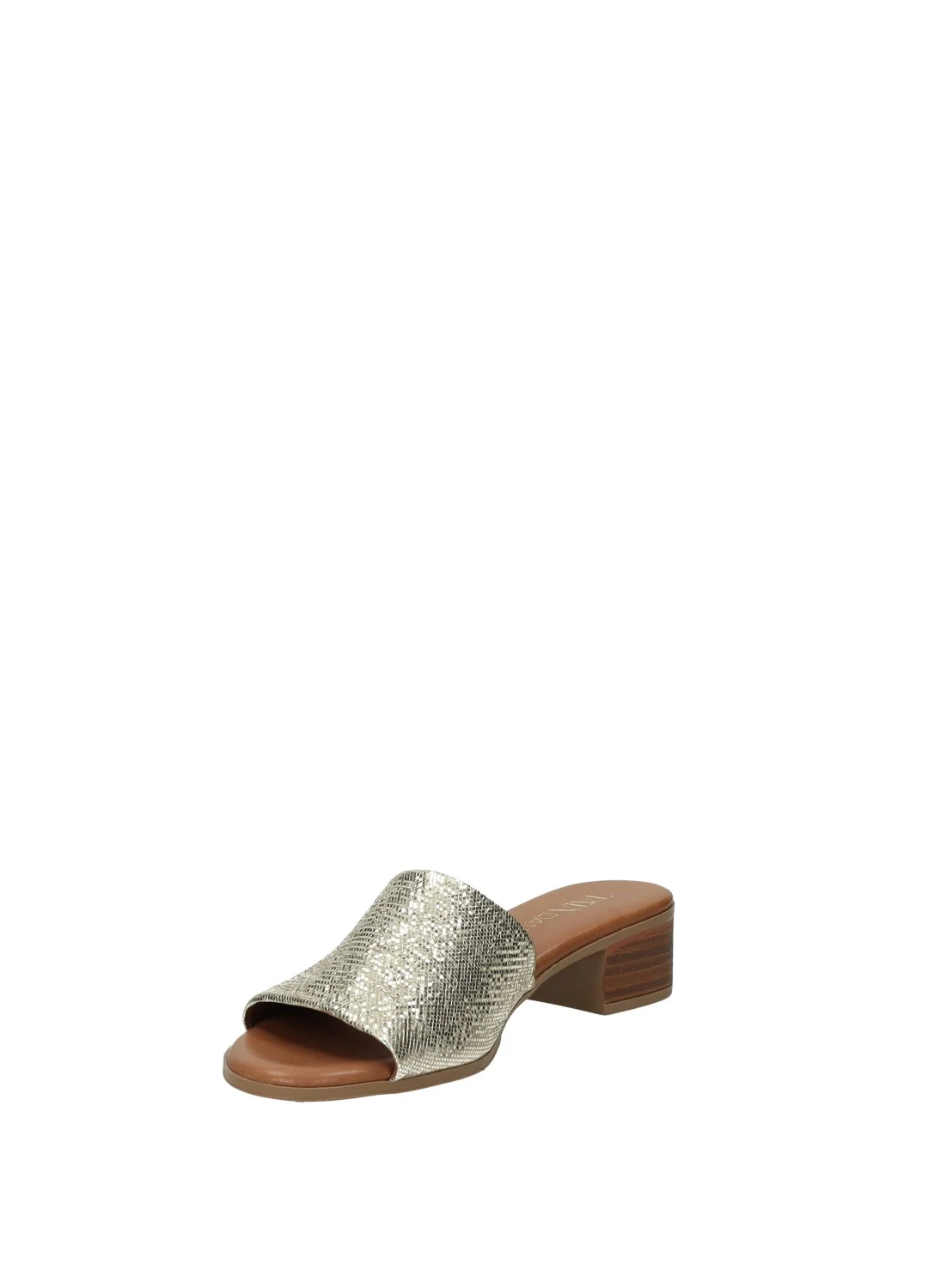 Sandali Donna Platinum in Vera Pelle con Tacco Medio - Image 6