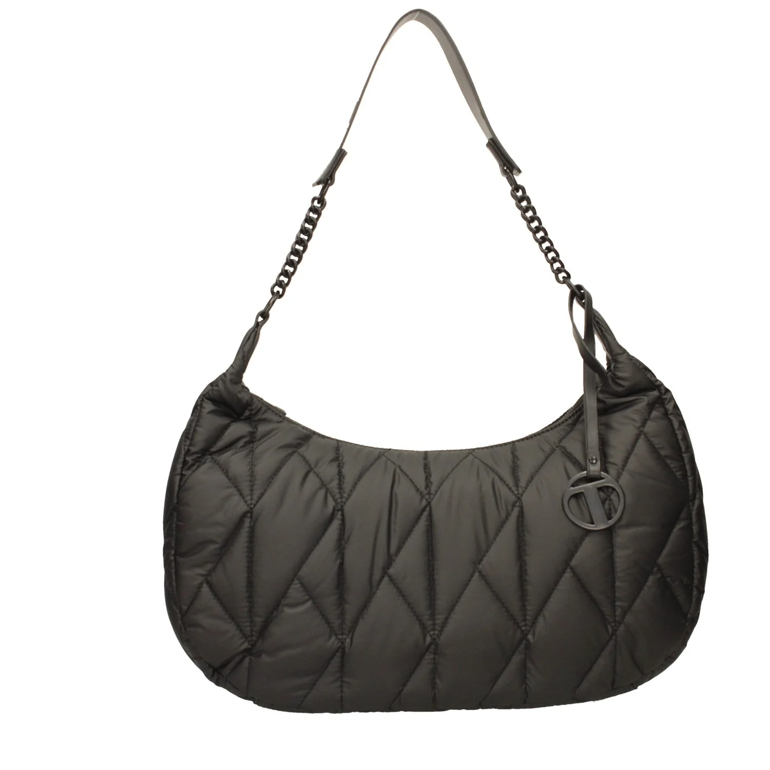 Borsa Hobo in tessuto con pendaglio