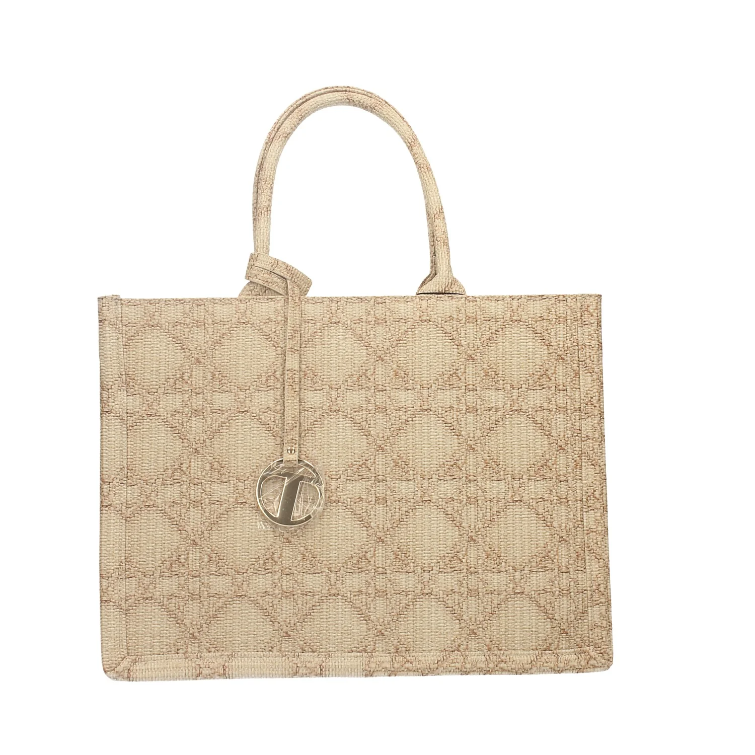 Shopper bag in paglia.