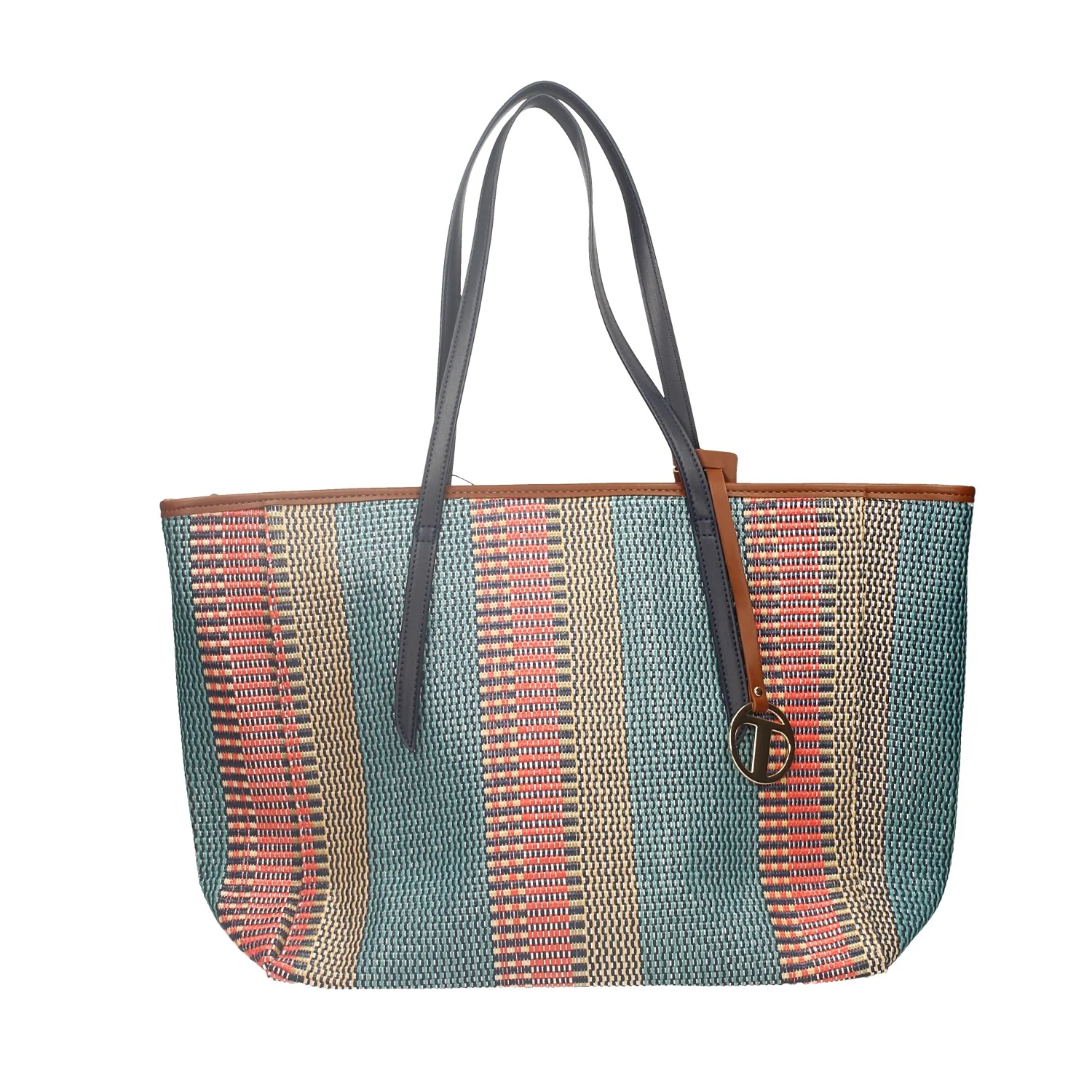 Tote bag woven blu - Image 4
