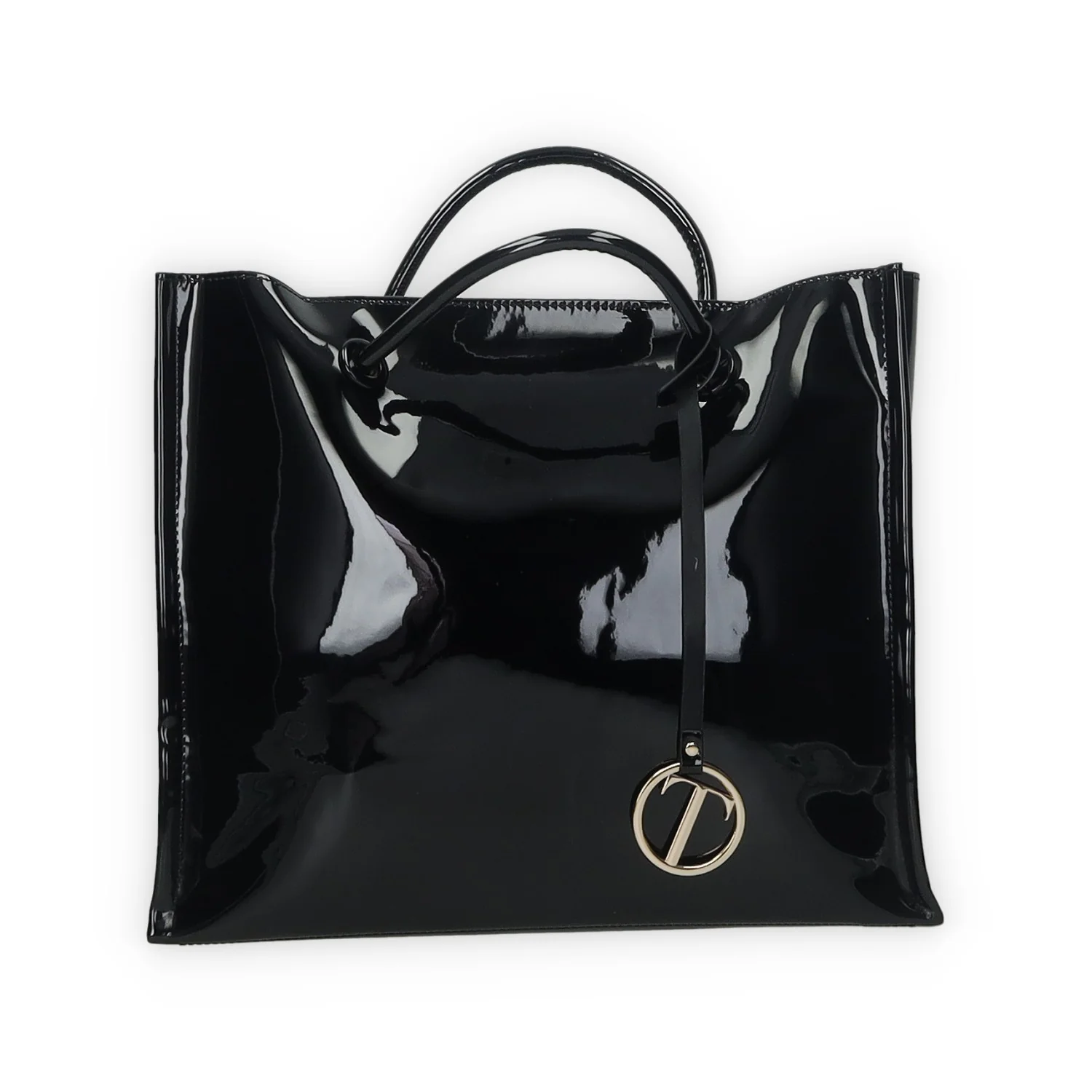 Borsa Shopper in vernice.