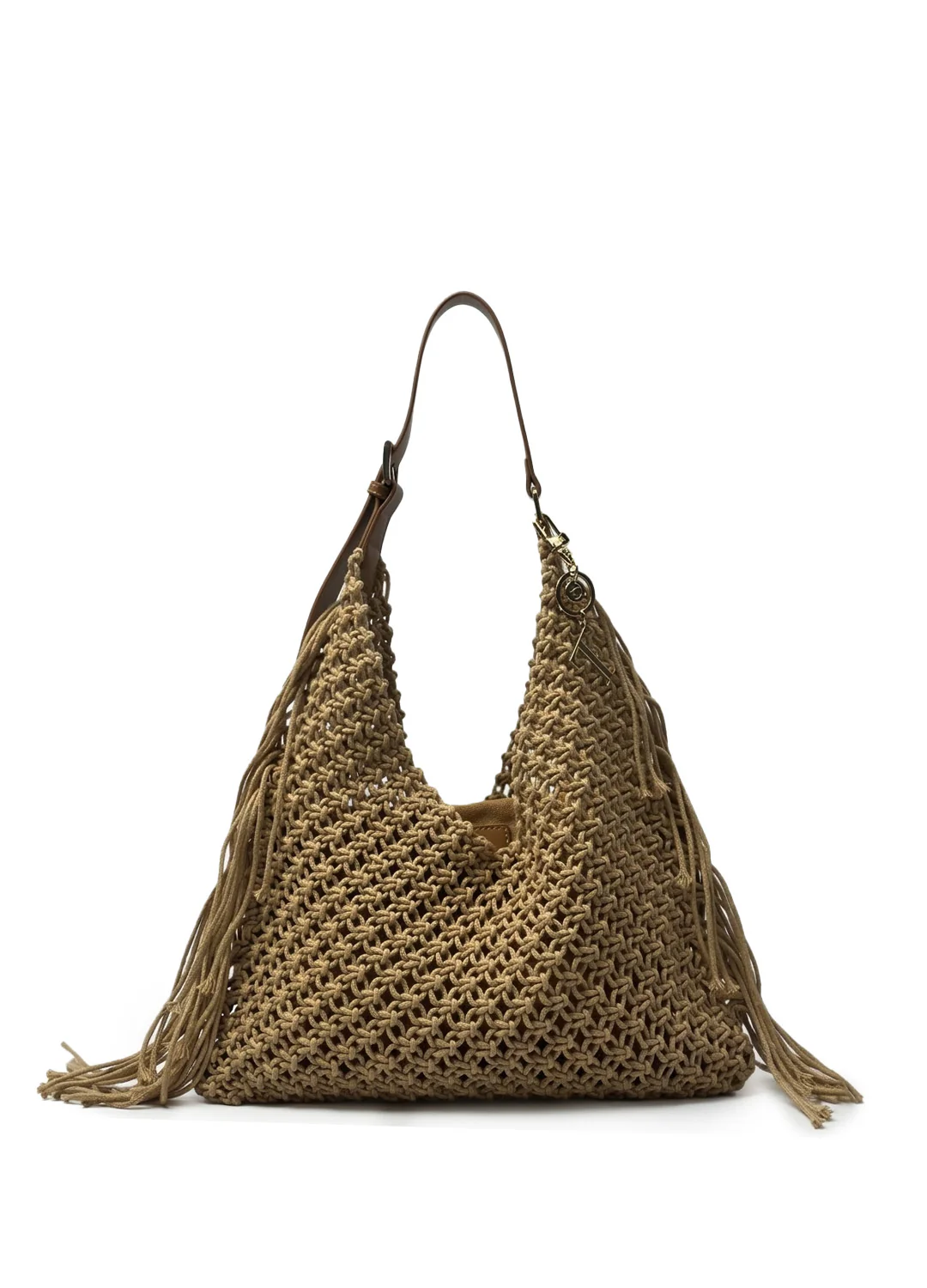 Borsa Donna in Poly - Varianti Beige. Black e Tan - Image 5