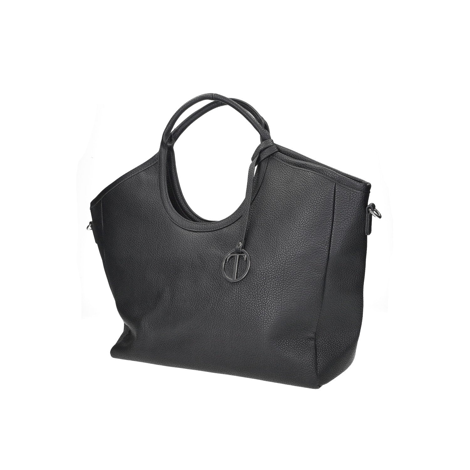 Shopper con doppi manici e tracolla in pelle - Image 5