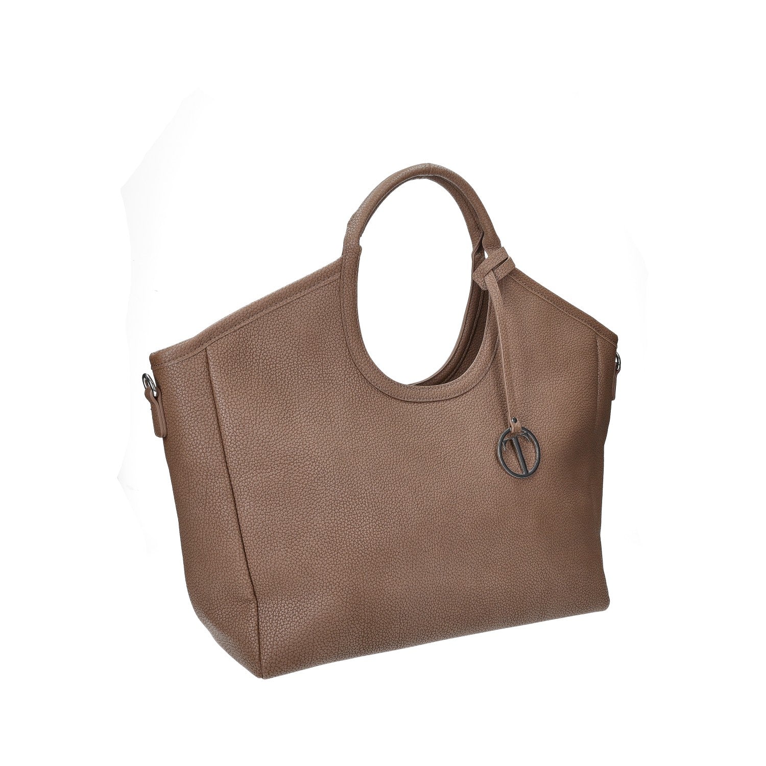 Shopper con doppi manici e tracolla in pelle - Image 8