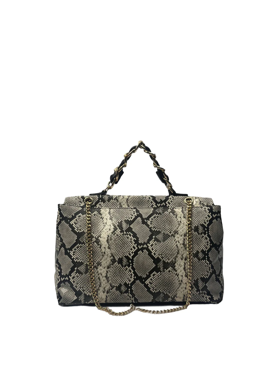 Borsa a mano con tracolla pitonata - Image 3
