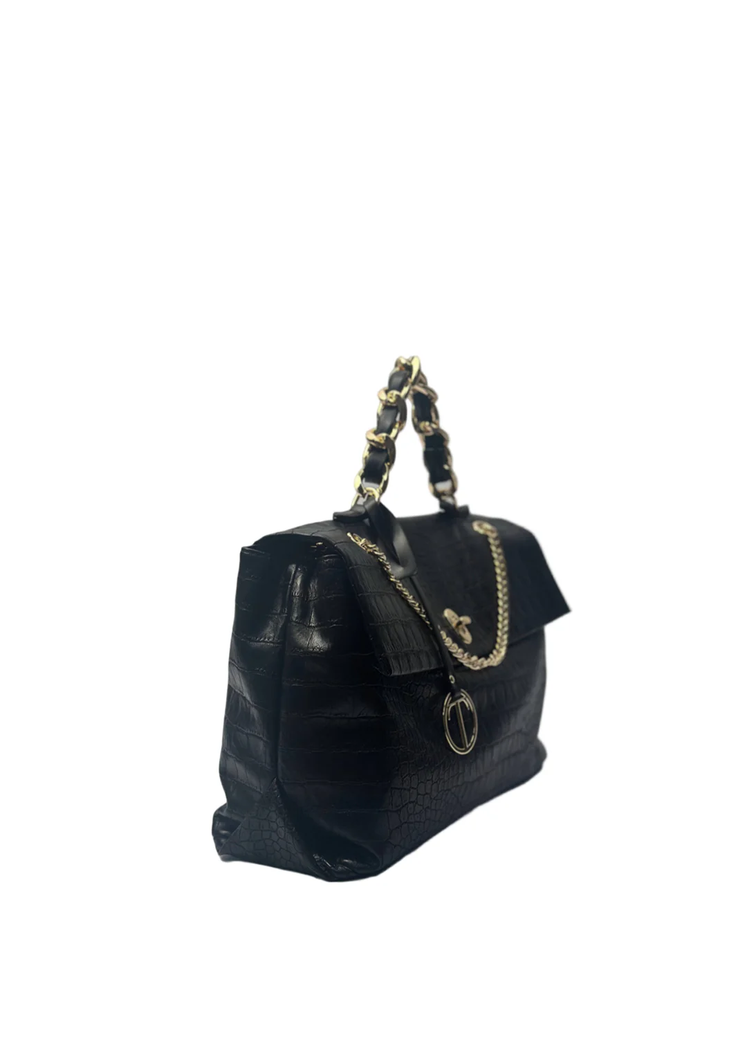 Borsa a mano con tracolla pitonata - Image 6