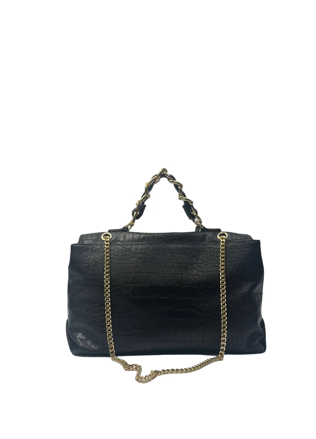 Borsa a mano con tracolla pitonata - Image 7