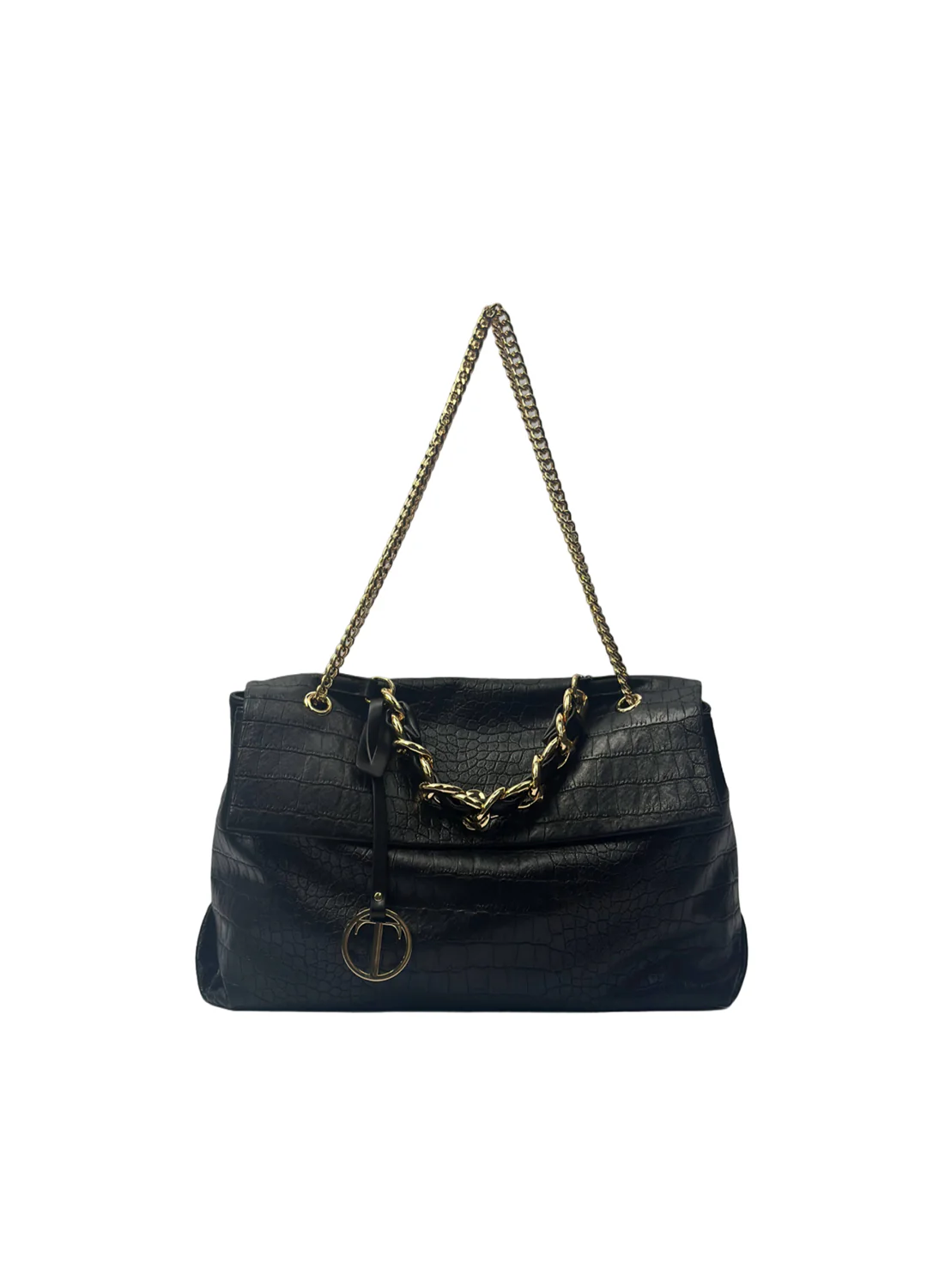 Borsa a mano con tracolla pitonata - Image 8