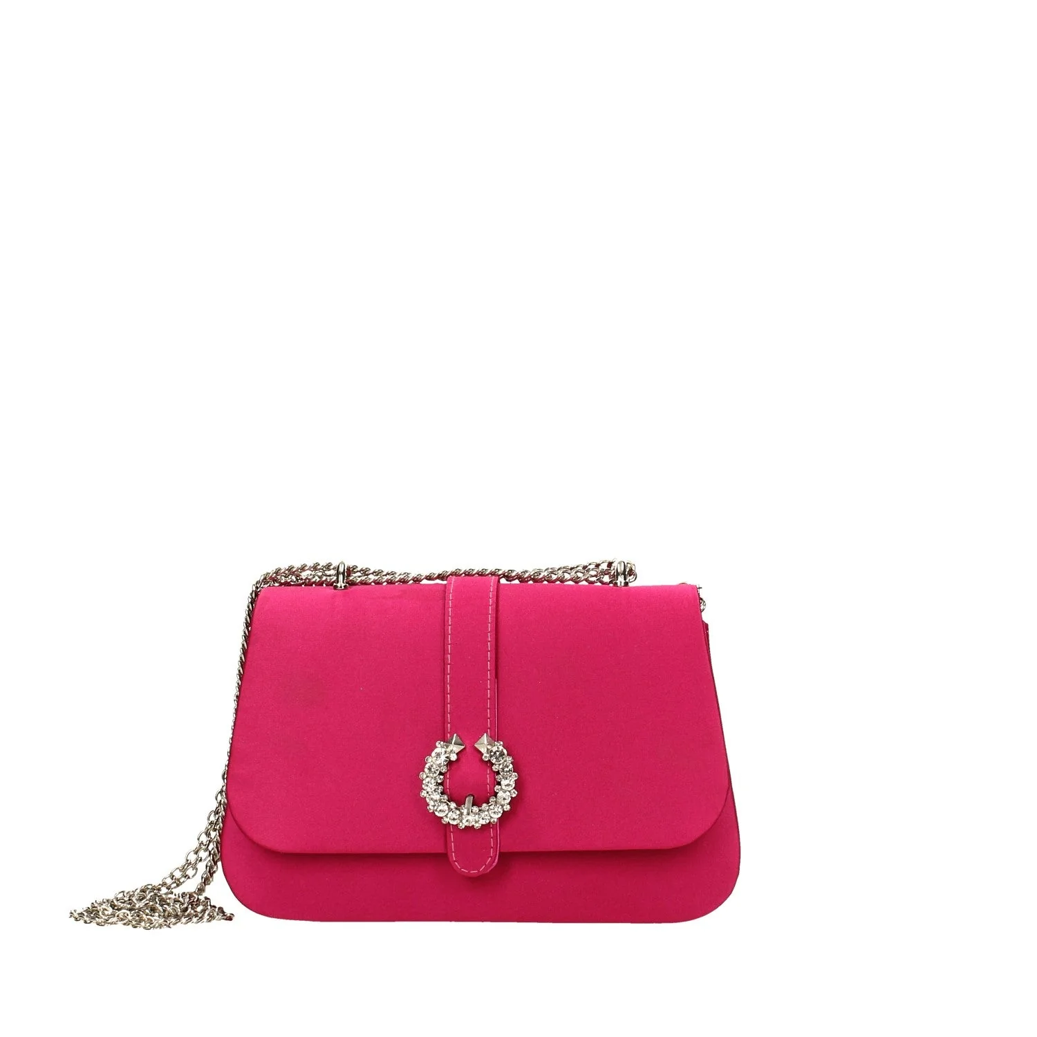 Borsa fucsia con strass