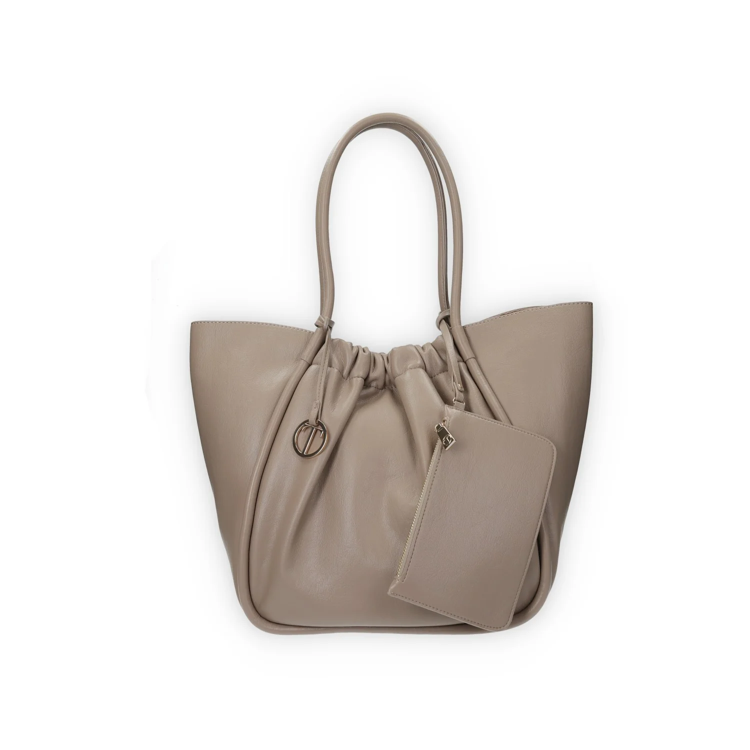 Borsa a spalla arricciata