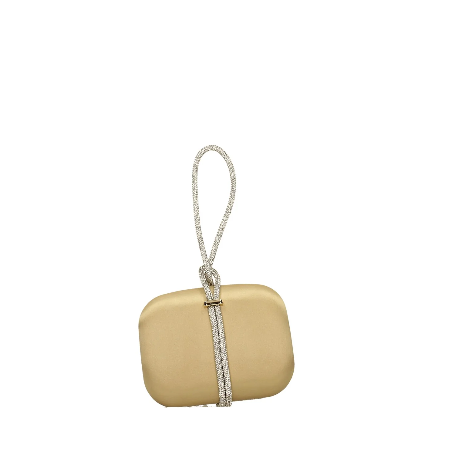 Borsa argentata Hat Box con strass - Image 2