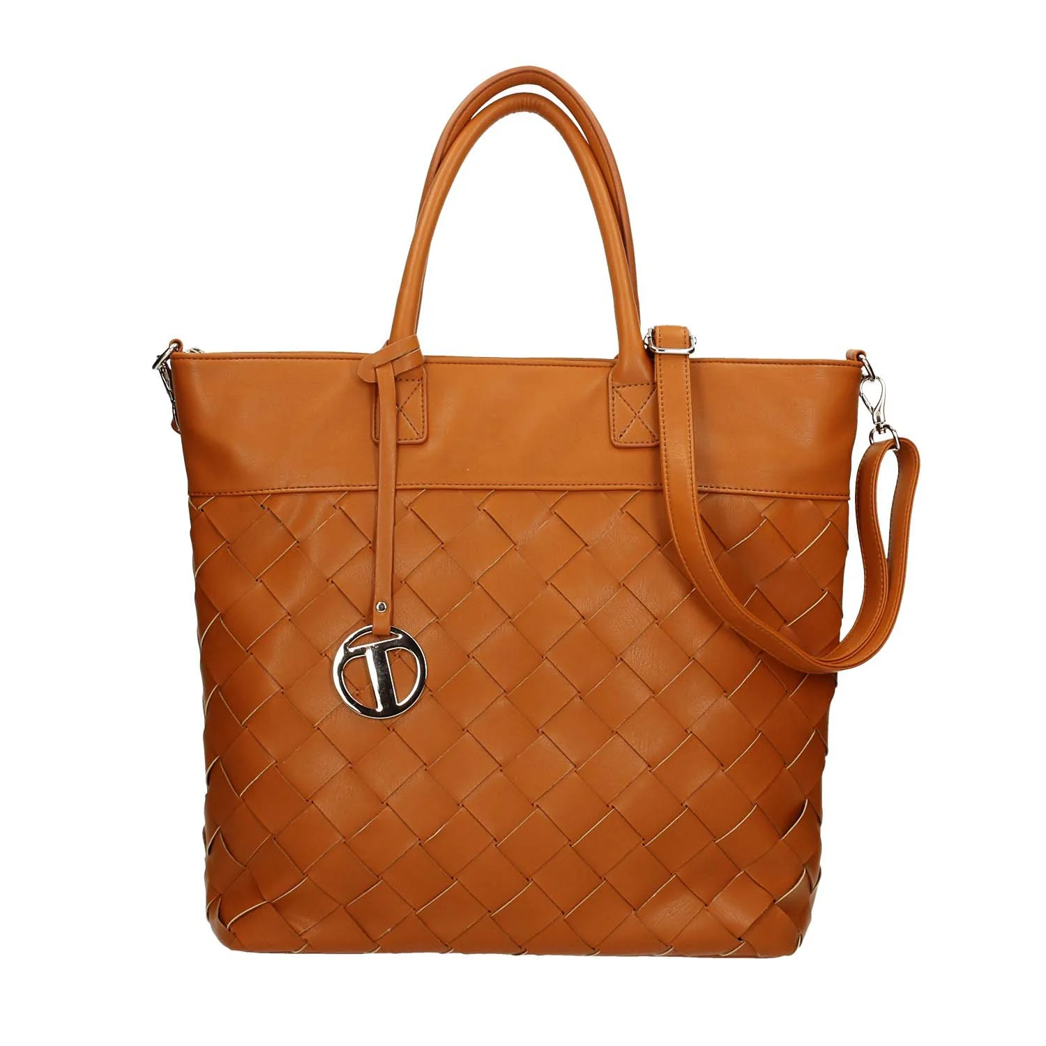 Borsa shopper con tracolla.