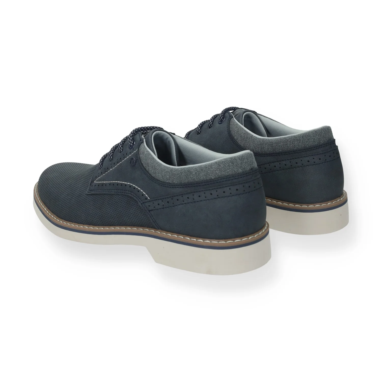 Derby semi brogue.sottopiede in Memory Active - Image 3
