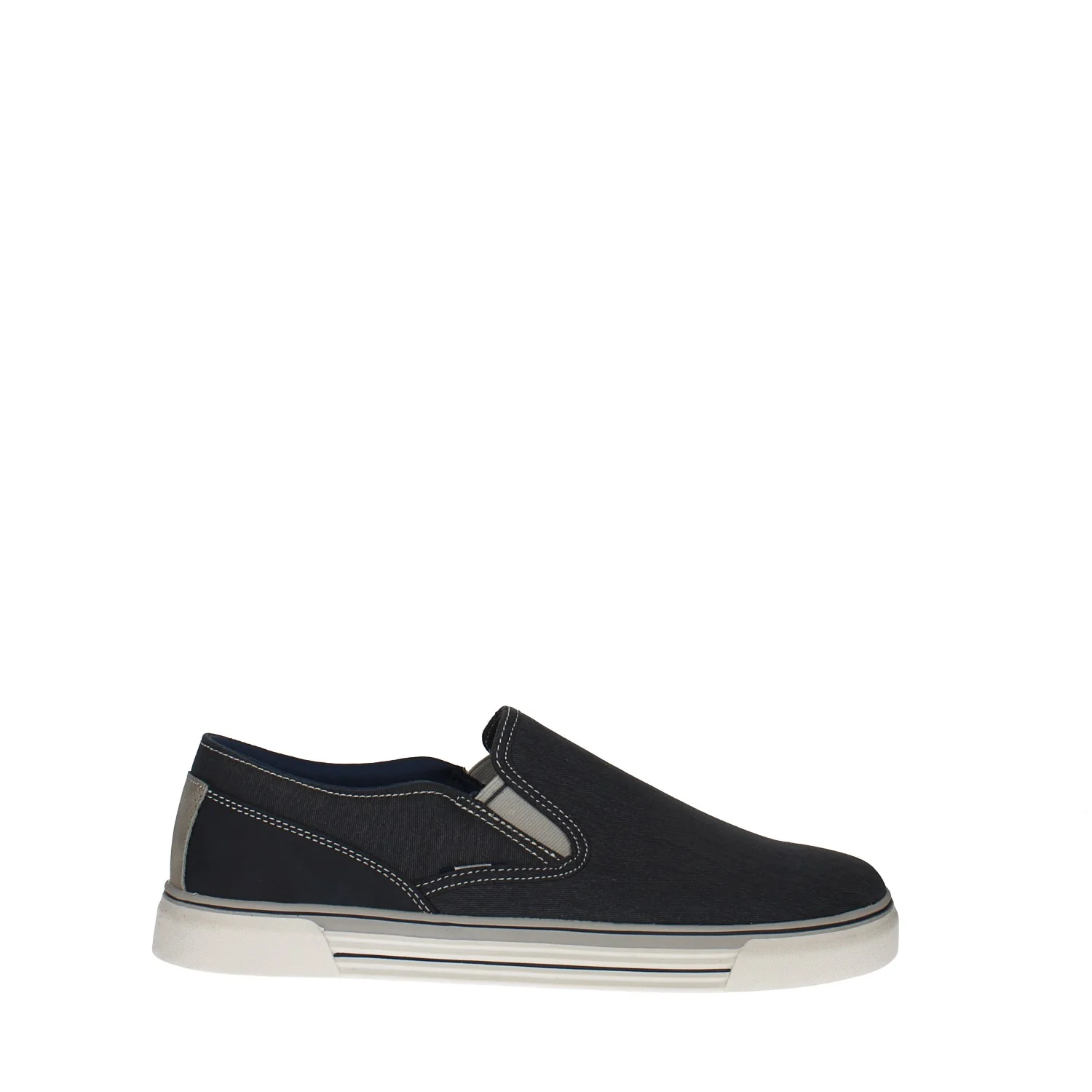 Slip on con inserti in tessuto. sottopiede in Memory Active - Image 4