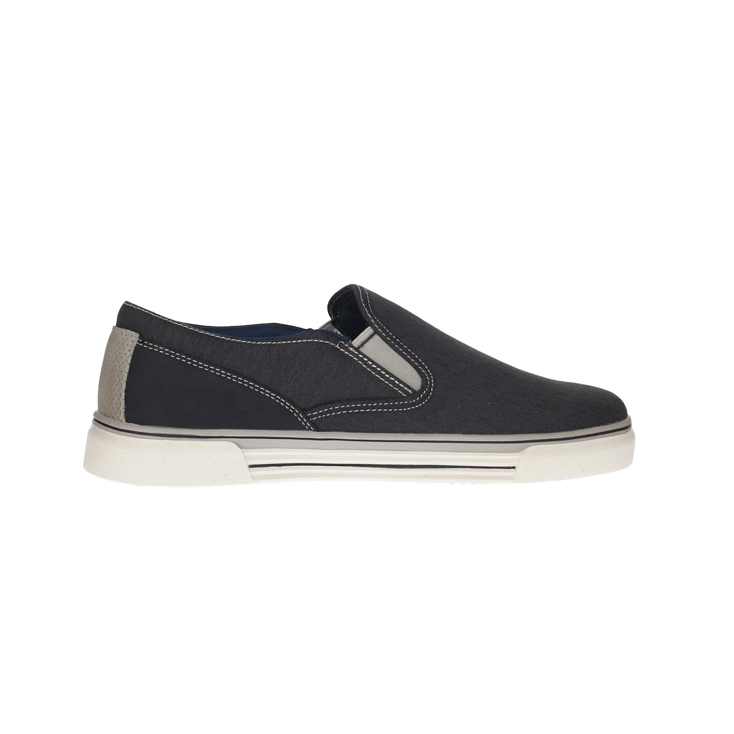 Slip on con inserti in tessuto. sottopiede in Memory Active - Image 6