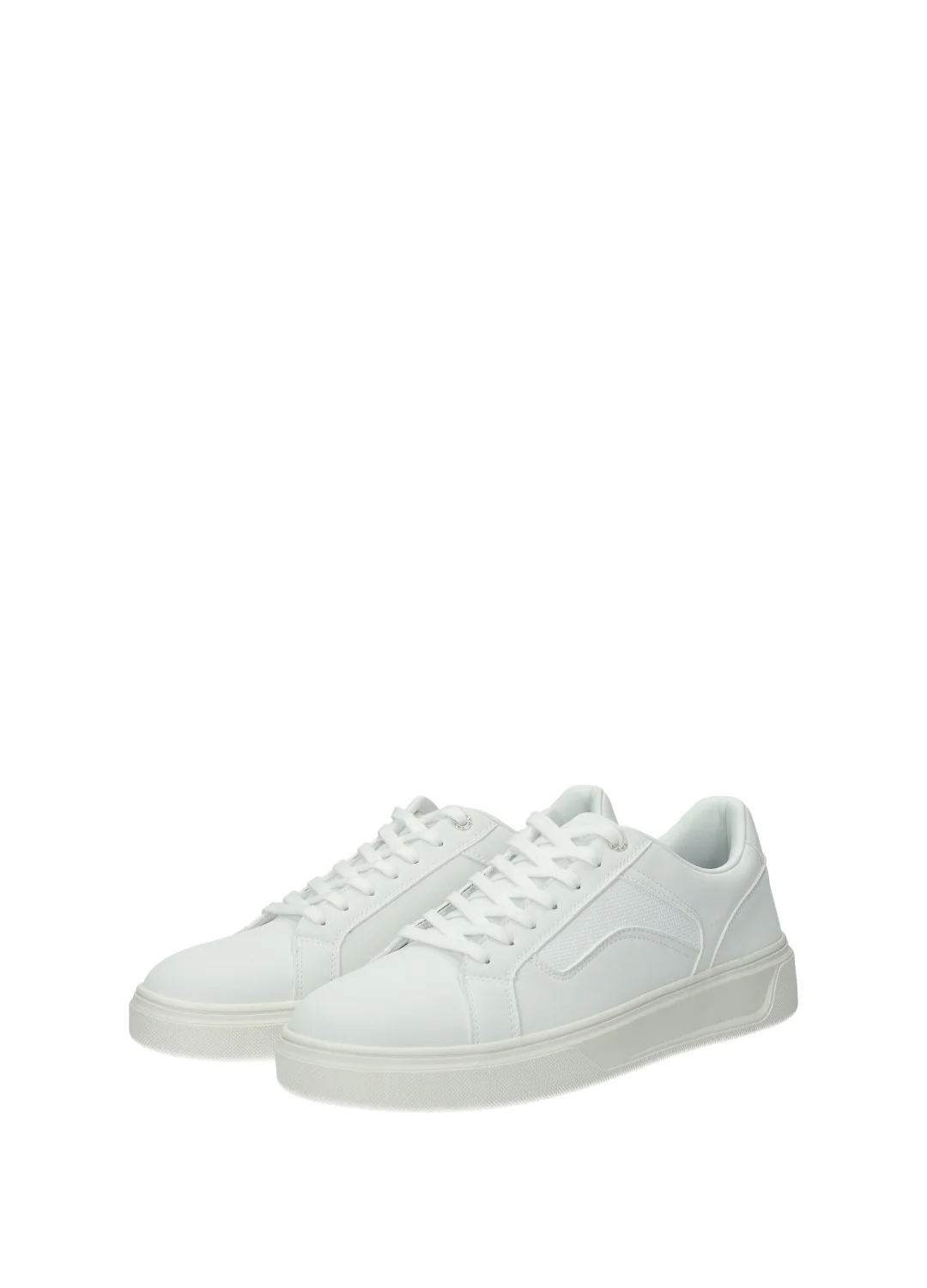 Sneakers uomo white in PU fondo gomma - Image 6