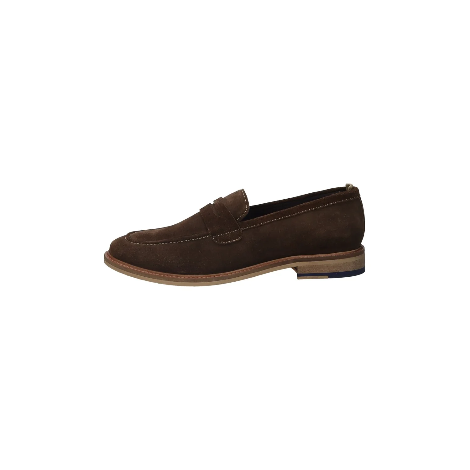 Slip on blu in tessuto scamosciato - Image 3