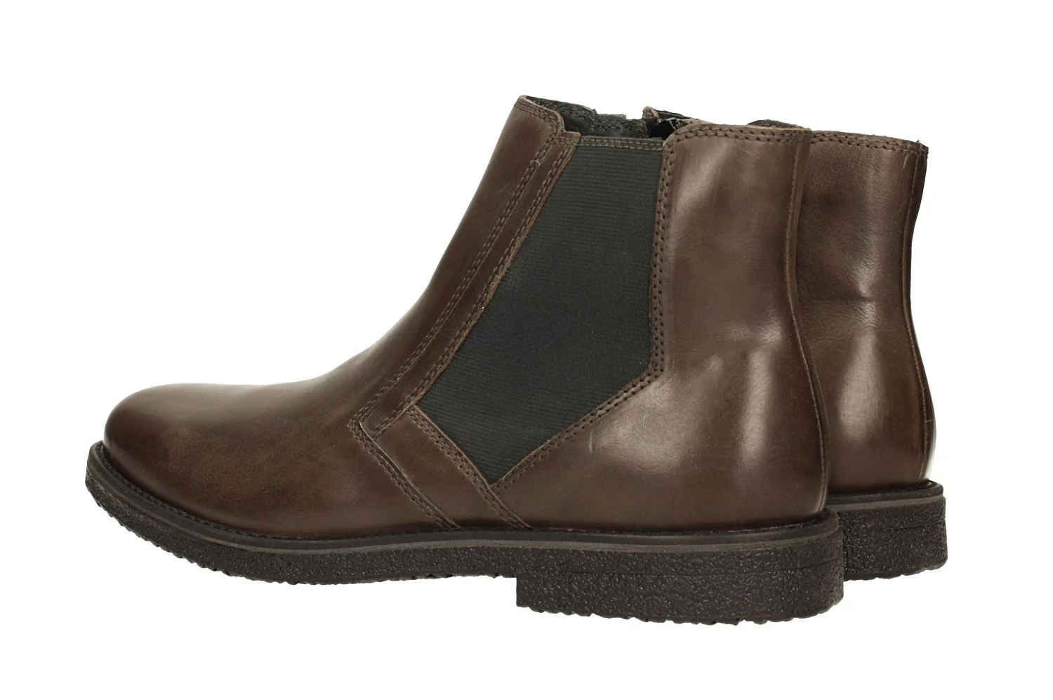 Stivaletti Chelsea grigi in vera pelle. - Image 12