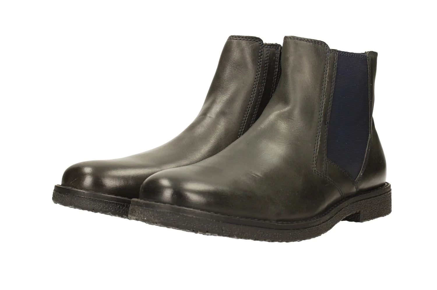 Stivaletti Chelsea grigi in vera pelle. - Image 6